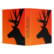 COLORADO Abstract Elk Head Avery Binder