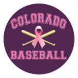 COLORADO BASEBALL PINK RIBBON stickers