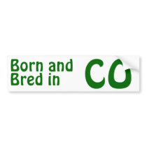 Colorado Bred (Bumper)Sticker bumper stickers