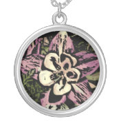 Colorado columbine deco necklace