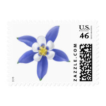 Colorado Columbine Flower Postage postage by twopurringcats Colorado Columbine Flower Postage postage