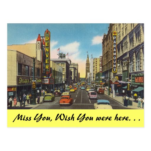 Colorado, Downtown Denver Postcard Zazzle