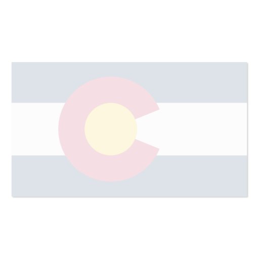 Colorado Flag Business Card Template (back side)