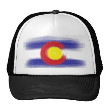 Colorado flag chalk hat