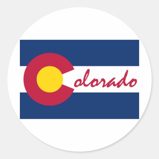 Colorado Flag Classic Round Sticker Zazzle