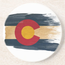 Colorado Flag Coasters