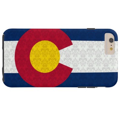 Colorado Flag Damask Pattern Tough iPhone 6 Plus Case