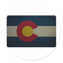 Colorado Flag Expanded Metal Awesome Sticker