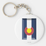 Colorado Flag Gem Key Chains