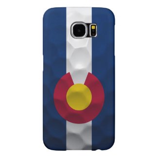 Colorado Flag Golf Ball Pattern Samsung Galaxy S6 Cases