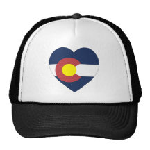 Colorado Flag Heart Hat