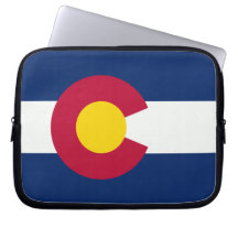 Colorado Flag Laptop Computer Sleeve