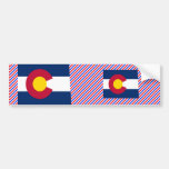 Colorado Flag Map Bumper Stickers