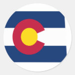 Colorado Flag Map Stickers