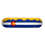 Colorado Flag Mountain Range Skate Deck