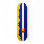 Colorado Flag Mountain Range Skate Deck
