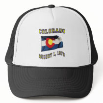 COLORADO FLAG STATEHOOD hats by dgpaulart COLORADO FLAG STATEHOOD hats