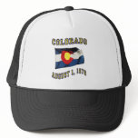 COLORADO FLAG STATEHOOD hats