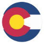 Colorado Flag Round Sticker