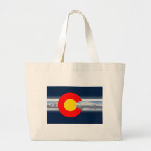 Colorado Flag with Mountains Bag