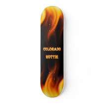 Colorado Hottie Fire and flames skateboards