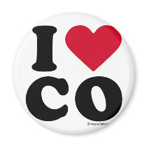 COLORADO - I LOVE CO- I LOVE COLORADO magnets by humortees COLORADO - I LOVE CO- I LOVE COLORADO magnets