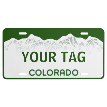 Colorado License Plate