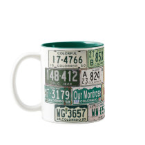 Colorado License Plate Mug by OurMontrose Colorado License Plate Mug