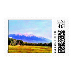 Colorado Mountain Meadow Scenery Postage Stamp