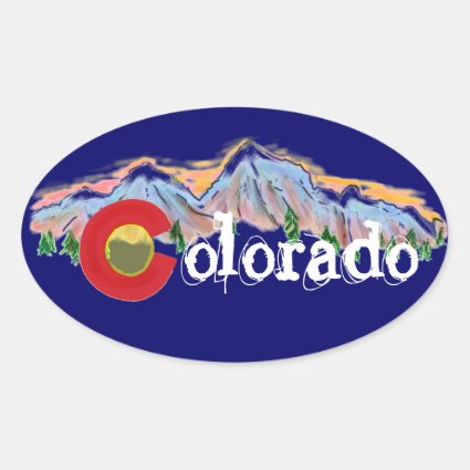 Colorado mountain stickers