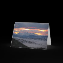 Colorado Mountain Sunset Card cards