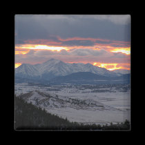 Colorado Mountain Sunset Magnet magnets