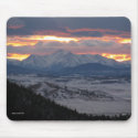 Colorado Mountain Sunset Mousepad by pennysart Colorado Mountain Sunset Mousepad