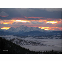 Colorado Mountain Sunset Photo Sculpture photo sculptures