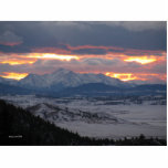 Colorado Mountain Sunset Photo Sculpture