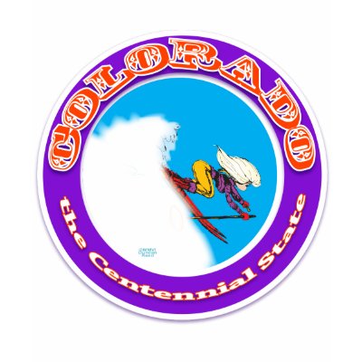 Colorado P skicircle Tshirt by Duncan_Reed