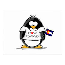 Colorado Penguin Postcard