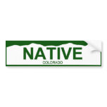 colorado plate new - NATIVE Bumper Stickers