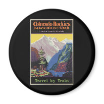 Colorado Rockies Black Hills and Utah Refrigerator Magnet