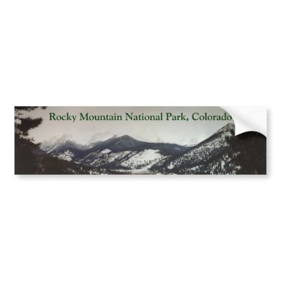 Colorado Rocky Mountains bumper sticker by nwillens