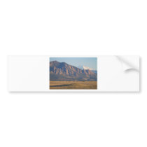 Colorado Rocky Mountains Flatirons With Snow Cove Bumper Stickers