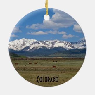 Colorado Rocky Mountains Ornament