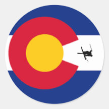 COLORADO ROUND STICKERS