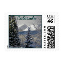 Colorado Snow Scene postage by Rebecca_Reeder Colorado Snow Scene postage