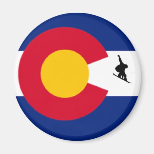 colorado snowboard magnet