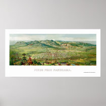 Colorado Springs, CO Panoramic Map - 1890 Print
