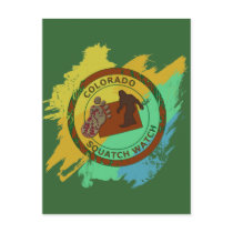 Colorado Squatch Watch Postcard