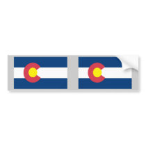 Colorado State Flag bumper stickers
