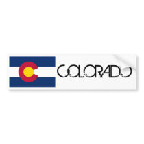 Colorado State Flag Bumper Stickers