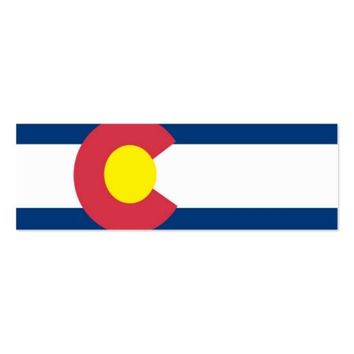 Colorado State Flag Business Cards (back side)